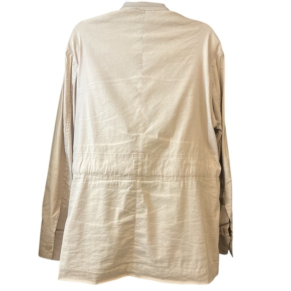 VINCE Drapey Linen-blend Jacket Vo78891254 Sz XS - Picture 2 of 5